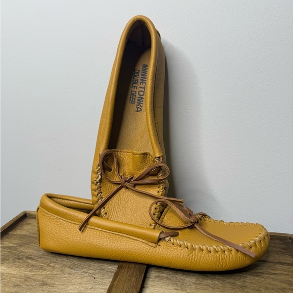 Minnetonka Double Softsole Moccasin Slipper - Picture 4 of 11